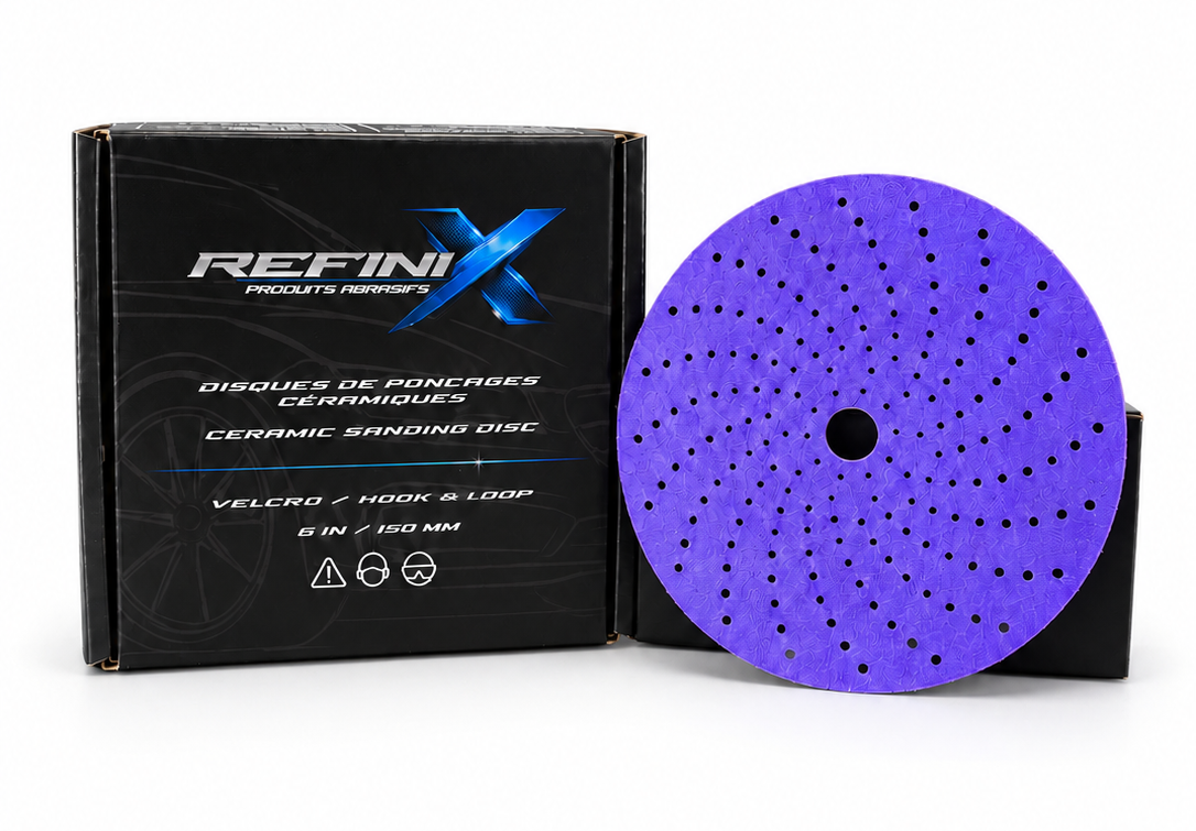 Disques abrasifs céramique 6 po Hurricane / 50 disques / Boite Refinix